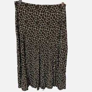 Chico’s Brown and White Skirt